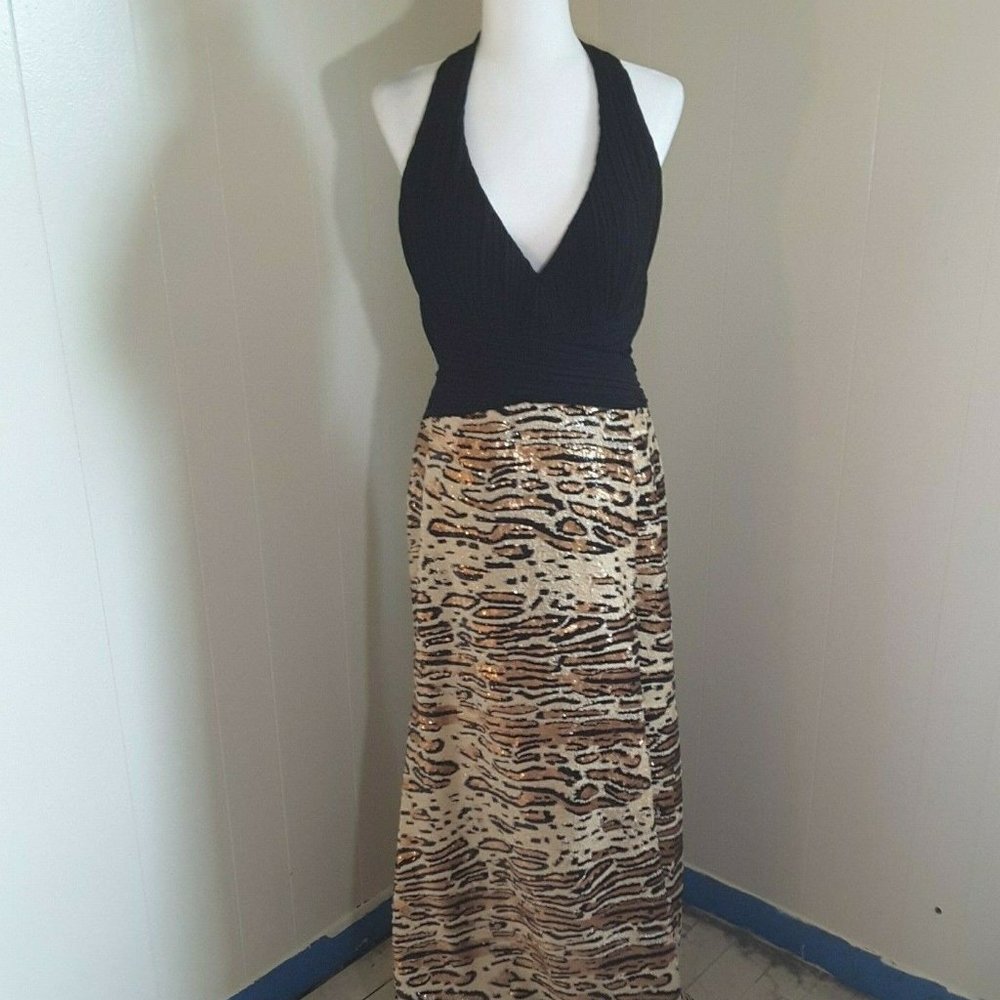 PartyTime Animal Print Dress Size16 Evening Prom Wedding Cocktail Formal Cruise